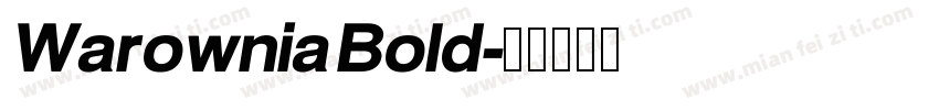 Warownia Bold字体转换